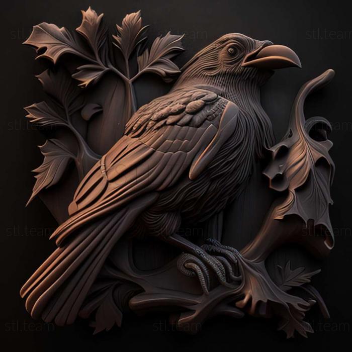 3D model crow (STL)